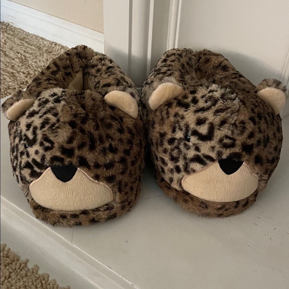 Cheetah Slippers